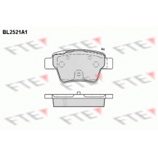 BL2521A1 FTE Комплект тормозных колодок, дисковый тормоз
