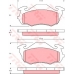 GDB3136 TRW Комплект тормозных колодок, дисковый тормоз
