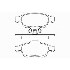 MDB3034 MINTEX Комплект тормозных колодок, дисковый тормоз