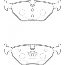 FD7257A NECTO Комплект тормозных колодок, дисковый тормоз