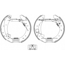 8DB 355 004-241 HELLA PAGID Комплект тормозных колодок