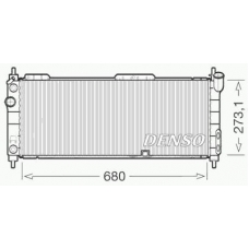 DRM20043 DENSO Радиатор, охлаждение двигателя