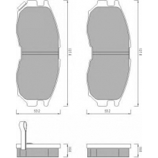 479181 ROULUNDS Комплект тормозных колодок, дисковый тормоз