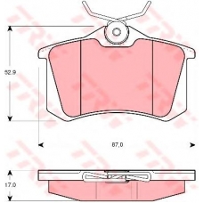 GDB1438 TRW Комплект тормозных колодок, дисковый тормоз
