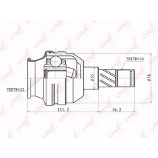 CI1810 LYNX Ci-1810 шрус внутренний lynx