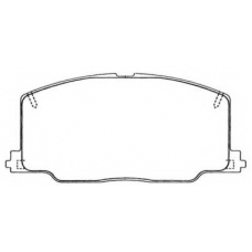 ASN-178 AISIN Комплект тормозных колодок, дисковый тормоз