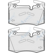 PAD1683 APEC Комплект тормозных колодок, дисковый тормоз