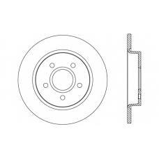 BDA2670.10 OPEN PARTS Тормозной диск