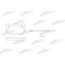 PBP881 PATRON Комплект тормозных колодок, дисковый тормоз