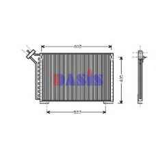 522017N AKS DASIS Конденсатор, кондиционер