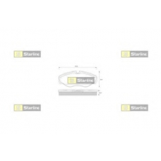 BD S250P STARLINE Комплект тормозных колодок, дисковый тормоз