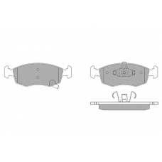 1112 SIMER Комплект тормозных колодок, дисковый тормоз
