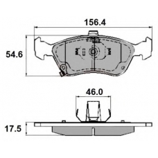 NP2258 NATIONAL Комплект тормозных колодок, дисковый тормоз