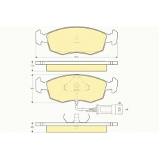 6103012 GIRLING Комплект тормозных колодок, дисковый тормоз