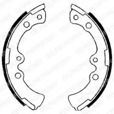 LS1564 DELPHI Комплект тормозных колодок