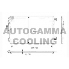 104451 AUTOGAMMA Конденсатор, кондиционер