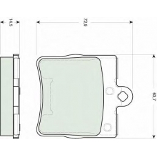 GDB1545 TRW Комплект тормозных колодок, дисковый тормоз