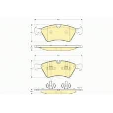 6116422 GIRLING Комплект тормозных колодок, дисковый тормоз