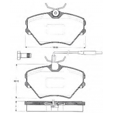 BLF818 QUINTON HAZELL Комплект тормозных колодок, дисковый тормоз