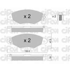 822-253-0 CIFAM Комплект тормозных колодок, дисковый тормоз
