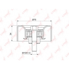 PB-7046 LYNX Ролик руч.ремня infiniti ex35-