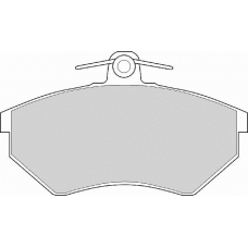 FD6489A NECTO Комплект тормозных колодок, дисковый тормоз