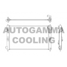 105216 AUTOGAMMA Радиатор, охлаждение двигателя