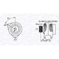 063533100540 MAGNETI MARELLI Генератор