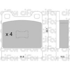 822-010-1 CIFAM Комплект тормозных колодок, дисковый тормоз