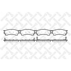 426 004-SX STELLOX Комплект тормозных колодок, дисковый тормоз