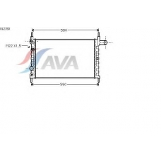 OL2150 AVA Радиатор, охлаждение двигателя