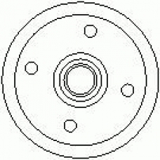 7D0459 KAWE Тормозной барабан