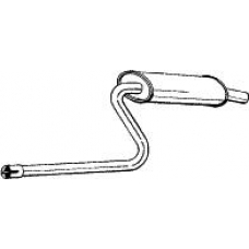 148-133 BOSAL Средний глушитель выхлопных газов