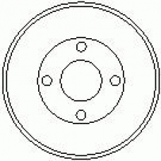 7D0061 KAWE Тормозной барабан