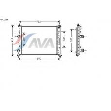 FTA2249 AVA Радиатор, охлаждение двигателя