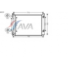 AI2234 AVA Радиатор, охлаждение двигателя