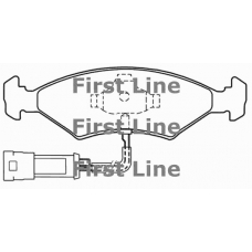 FBP1143 FIRST LINE Комплект тормозных колодок, дисковый тормоз
