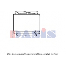 140077N AKS DASIS Радиатор, охлаждение двигателя