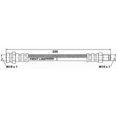 FBH6571 FIRST LINE Тормозной шланг