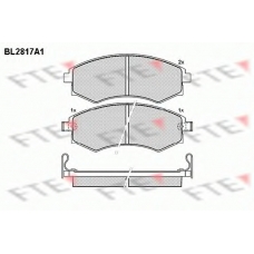 BL2817A1 FTE Комплект тормозных колодок, дисковый тормоз