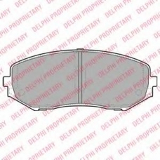 LP2001 DELPHI Комплект тормозных колодок, дисковый тормоз