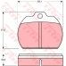 GDB591 TRW Комплект тормозных колодок, дисковый тормоз