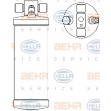 8FT 351 192-551 HELLA Осушитель, кондиционер