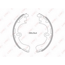 BS7502 LYNX Bs7502 барабанные тормозные колодки lynx