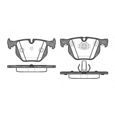 P2813.40 WOKING Комплект тормозных колодок, дисковый тормоз
