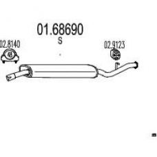 01.68690 MTS Глушитель выхлопных газов конечный