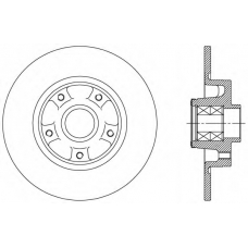 BDA2513.30 OPEN PARTS Тормозной диск