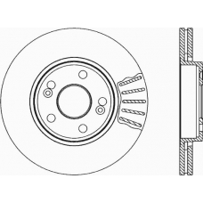 BDA1816.20 OPEN PARTS Тормозной диск