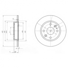 BG2803 DELPHI Тормозной диск