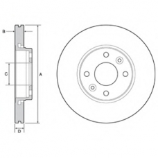 BG4459C DELPHI Тормозной диск
